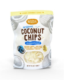 Blissful Organic Coconut Chips Unsweetened 150g