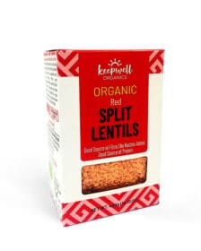 Keepwell Organic Red Split Lentils