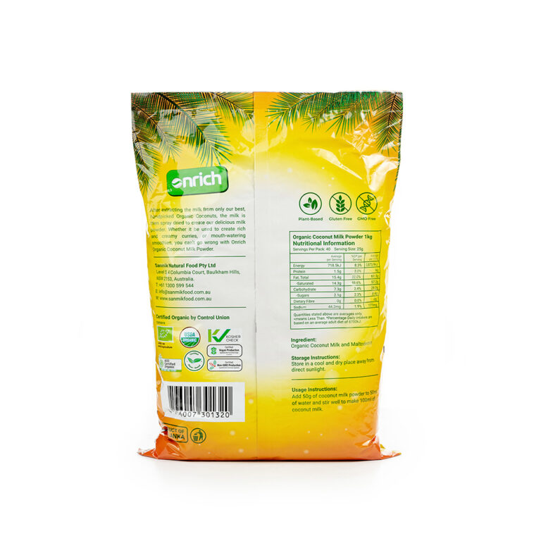 Organic Coconut Milk Powder 1Kg LiveLife
